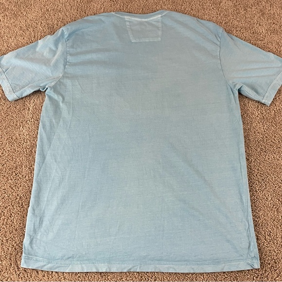 Johnnie-O Shirt Medium Striped Crew Neck Pocket Tee Surf Skater Beach Retro F160 - Picture 2 of 8